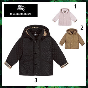 burberry バーバリー ベビー キルティング コピー フード ジャケット