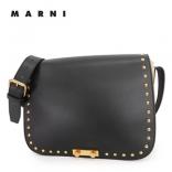 16-17AW MARNI◆マルニ バッグコピー SBMPN25QU1 LV323 レザー ショルダーバッグ 2way BK