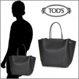 16-17AW☆トッズ バッグスーパーコピー☆TOD’S☆MEDIUM WAVE SHOPPING BAG XBWAMRJ0200TOPM008