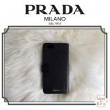 PRADA*2017限定入荷 プラダコピー サフィアーノ手帳型 iPhone ケース 2ARI45 Nero ブラック 黒