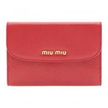 2017新作入荷 MIU MIU MATELASSE ミュウミュウスーパーコピー【大人可愛い】マドラス 3つ折り長財布 5ML225 034 F068Z