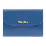 2017新作入荷 MIU MIU MATELASSE ミュウミュウスーパーコピー【大人可愛い】マドラス 3つ折り長財布 5ML225 034 F0215