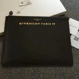 GIVENCHY ジバンシィスーパーコピー PARIS 17 レザー ロゴクラッチバッグ