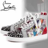 2018先行入荷 クリスチャン ルブタンコピー CHRISTIAN LOUBOUTIN NoLimit ハイカット スタッズ マルチ