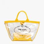 2018新作 PRADA プラダスーパーコピー ビニール トバッグ ハンドバッグ 1BG166 soleil