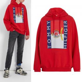 ヴェトモンスーパーコピー Tommy Hilfiger ロゴ パーカー フーディ トミーヒルフィガー