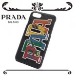 2018新作【PRADA プラダコピー】iPhone アップリケ ケース