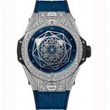 Hublot ウブロスーパーコピー ビッグバン ワンクリック サンブルー キングゴールド パヴェ 415.NX.7179.VR.1704.MXM18