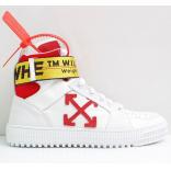 ホワイト オフホワイト レプリカ スニーカー 激安 OFF WHITE HIGH TOP SNEAKERS 芸能人