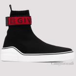 2020最新/限定 ジバンシィコピー スニーカーGIVENCHY 4G WEBBING KNITTED MID SNEAKERS