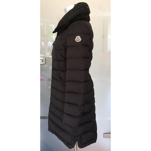 モンクレール 偽物☆MONCLER☆ 大人気ロングダウンコート・FLAMMETTE♪ ブラック