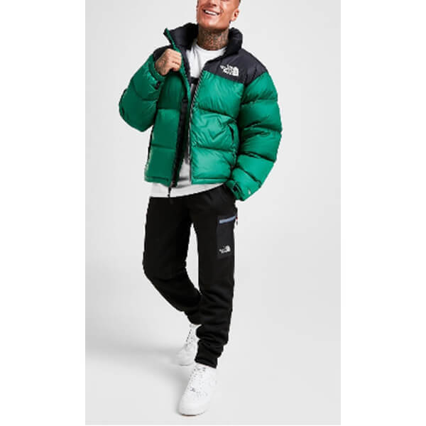 ノースフェイス ダウン コピー【The North Face】Nuptse 1996ダウンジャケットエバーグリーン ケア＆マテリアル