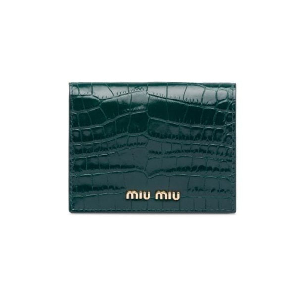 MIU MIU クロコダイル 財布 偽物【ミュウミュウ】牛革 財布 3色