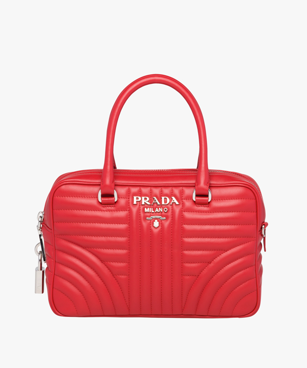 プラダ ダイアグラム 偽物 PRADA【入手困難】大人気 ダイアグラム レザーハンドバッグ 全色 1BB113_2D91_F0009_V_MOI