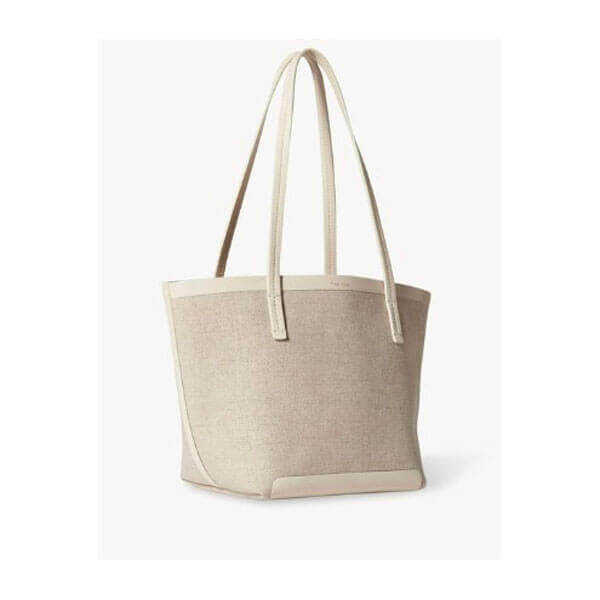 THE ROW バッグ コピー Mini Park Tote キャンパス レザー トート