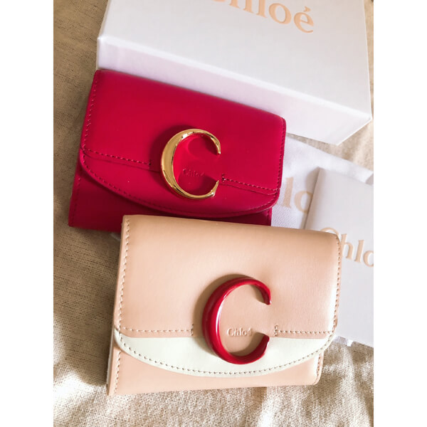 クロエ 偽物 財布 【アウトレット】Chloe クロエシー♪三つ折り財布♪ミニ財布