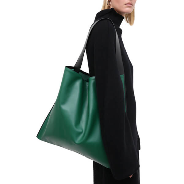 Jil Sander★ジルサンダー バッグ コピー SALE！Border ワンショルダー トートバッグ Green