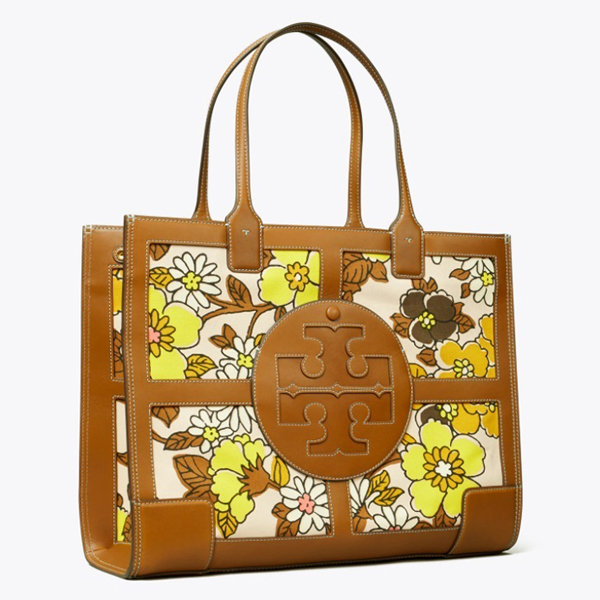 新作 トリーバーチ バッグ 偽物 Tory Burch エラ プリンテッド クワドラント トート バッグ