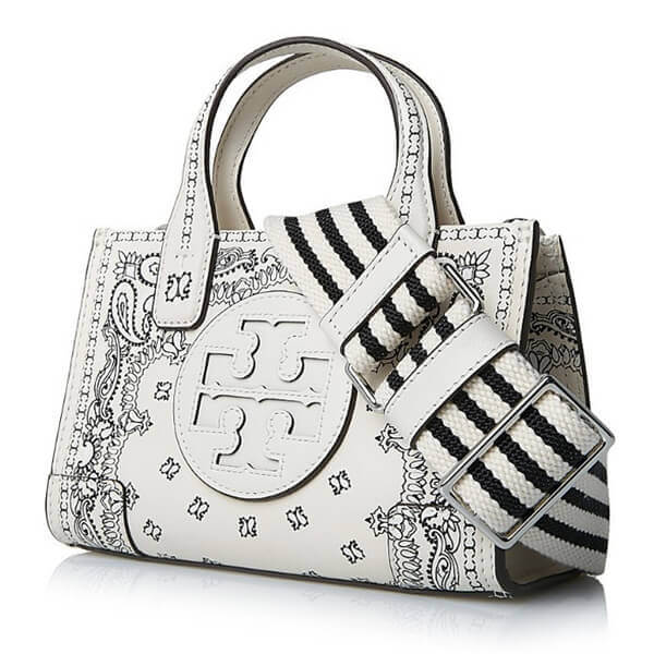 Tory Burch トリーバーチ バッグ コピー☆ELLA PRINTED LEATHER MICRO TOTE [正規品/関税込]