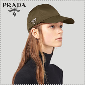 【PRADA】プラダ ナイロンキャップ コピー カーキ グリーン