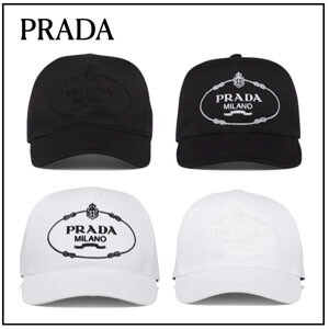 PRADA プラダ キャップ コピー コットン プリントロゴ キャップ☆ 1HC179_2DB1_F0009