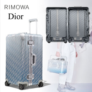 2021先行販売!ディオール×RIMOWA ディオール リモワ 偽物 トランク キャリーケース ブルー 1DRTR003YWX_H00E