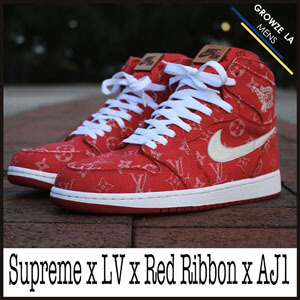 ルイヴィトン ナイキ シュプリーム スニーカー コピー【ナイキ】Red Ribbon Recon x シュプリーム x LV x Air Jordan 1