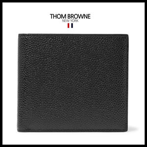 トムブラウン 財布 コピー【THOM BROWNE】ペプルレザー ビルフォールドウォレット