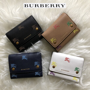 バーバリー 財布 コピー Burberry Small EKD Leather Wallet