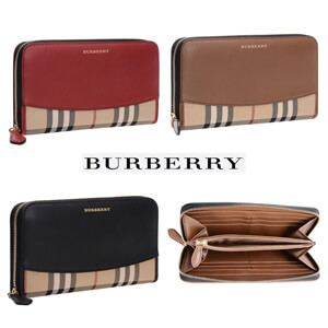 バーバリー 財布 偽物 BURBERRY ホースフェリーラウンドジップロングウォレット 40249771