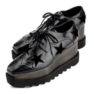 ステラマッカートニー 偽物 エリスシューズ Stella McCartney★ELYSE STARS shoes black