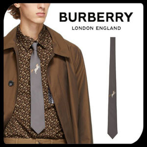 BURBERRY バーバリー ネクタイ 偽物 Horse Jacquard Silk Tie