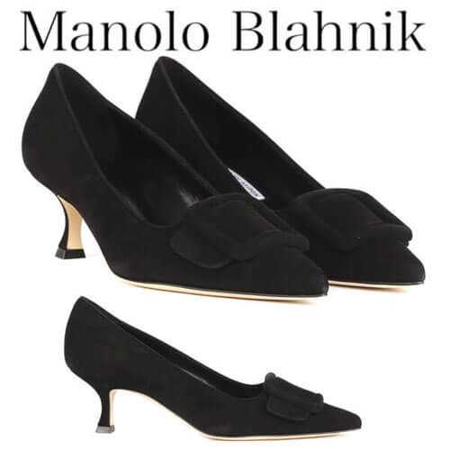 マノロブラニク パンプス コピー MANOLO BLAHNIK MAYSALE PUMP 50 IN SUEDE 219-0173-0003