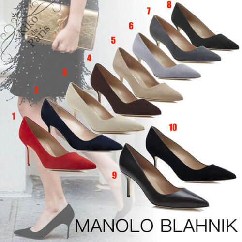 マノロブラニク パンプス コピー♪Manolo Blahnik♪定番美脚マノロ BB 70mm カーフ スエード 9XX-0415-0017