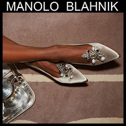 マノロブラニク パンプス コピー【MANOLO BLAHNIK】IDRO ジュエルバックル装飾サテンパンプス5cm 220-0412-0007