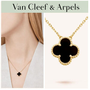 アルハンブラ パロディ ヴァンクリーフ＆アーペル ペンダント 偽物 Van Cleef & Arpels 豪華 ヴィンテージ ネックレス 石 ヴァンクリーフ 偽物 見分け方