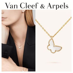 アルハンブラ パロディ ヴァンクリーフ＆アーペル ペンダント 偽物 Van Cleef & Arpels ◇ Sweet Alhambra パピヨン ネックレス