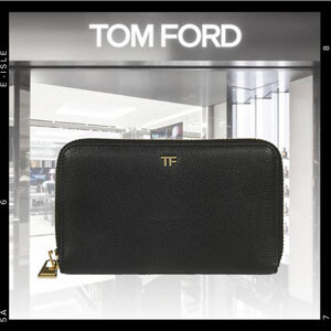 トムフォード 財布 偽物【TOM FORD】ロゴ ジップアラウンドウォレット S0245T CI7