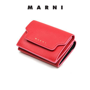 MARNI マル二 ミニ財布 コピー マルニ 三つ折り コンパクト PFMOW02U17 LV520 Z303C