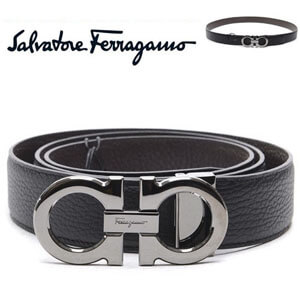 フェラガモ 偽物 ベルト Salvatore Ferragamo Double sided belt