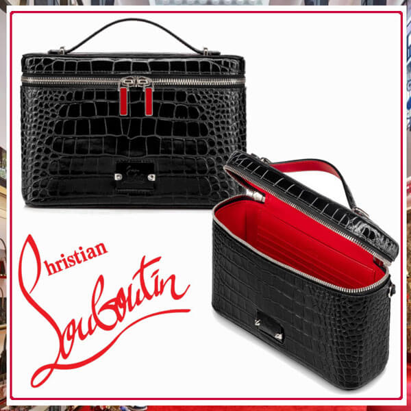 ルブタン バッグ コピー Christian Louboutin☆Kypipouch☆クリスチャン ルブタン ブラックバッグ☆3205309CM53