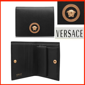 ヴェルサーチ 財布 コピー【VERSACE】メドゥーサ折りたたみ財布