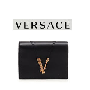 【ヴェルサーチ 財布 コピー】「VERSACE ヴァータス」二つ折りコンパクトウォレット VERSACE