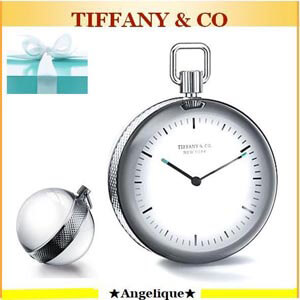 ティファニー 時計 コピー TIFFANY★デスクをお洒落にDiamond Point Round Clock