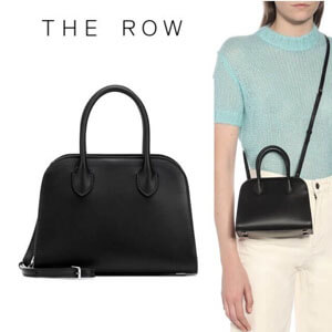 THE ROW バッグ コピー Margaux 7.5 レザーバッグ ブラック