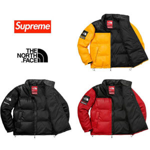 ​ヌプシ 偽物 シュプリーム ノースフェイス ダウン supreme north face レザーダウンジャケット ノースフェイスダウン コピー