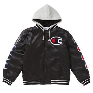 シュプリーム champion 偽物 シュプリーム ボックス ロゴ パーカーHooded Satin Varsity Jacket