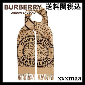 バーバリー マフラー 偽物 BURBERRY* リバーシブル カシミアスカーフ