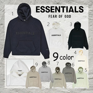 fog essentials タグ 偽物 パーカー エッセンシャル偽物 FEAR OF GOD フーディー 9色