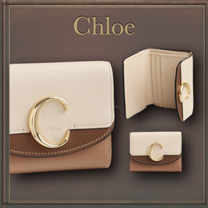 クロエ 偽物 財布【クロエ 大人気!】 Chloe C スモールトリフォールドウォレット